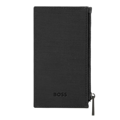 HUGO BOSS HLK526A Καρτοθήκη Zip Double B Saffiano Card Holder