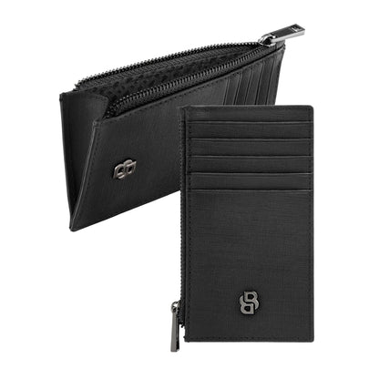 HUGO BOSS HLK526A Καρτοθήκη Zip Double B Saffiano Card Holder