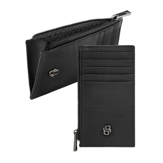 HUGO BOSS HLK526A Καρτοθήκη Zip Double B Saffiano Card Holder