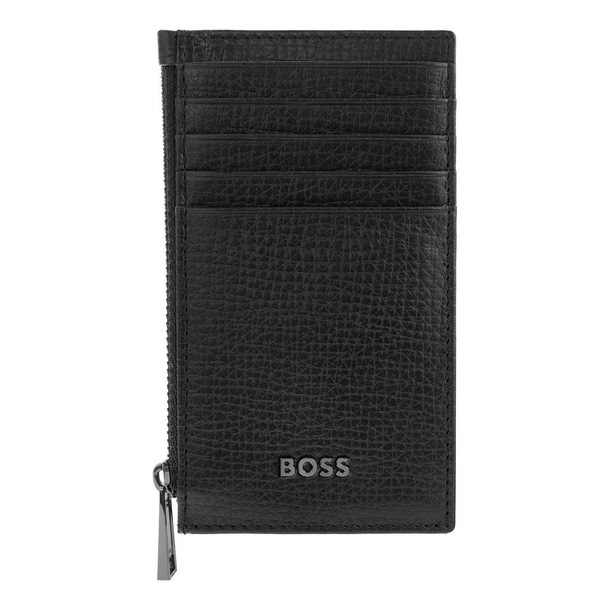 HUGO BOSS HLK632A Καρτοθήκη Grid Black Zip Card Holder