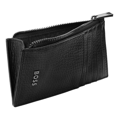 HUGO BOSS HLK632A Καρτοθήκη Grid Black Zip Card Holder