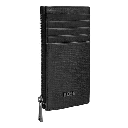 HUGO BOSS HLK632A Καρτοθήκη Grid Black Zip Card Holder