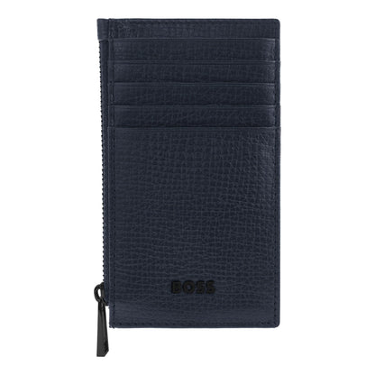 HUGO BOSS HLK632N Καρτοθήκη Grid Navy Zip Card Holder