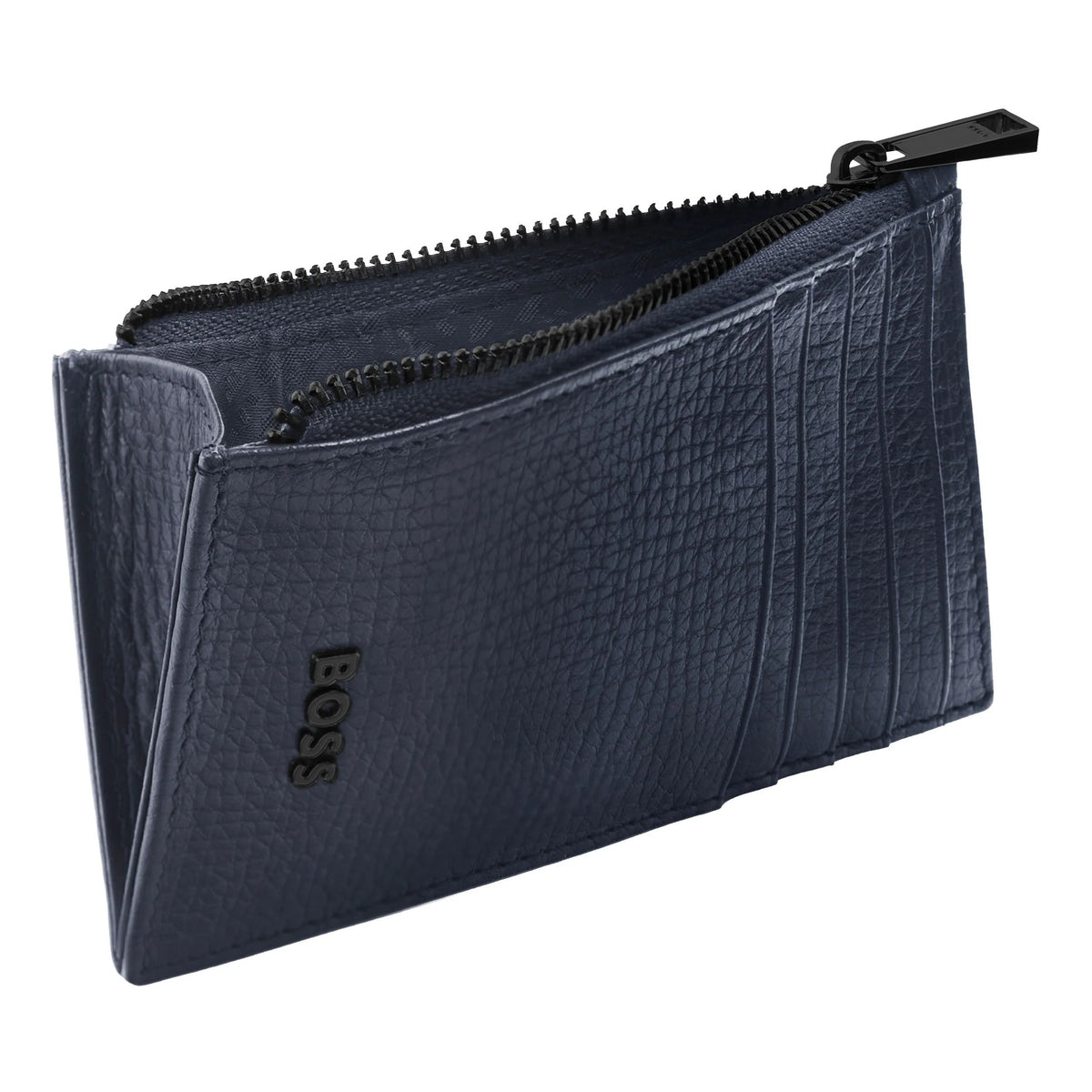 HUGO BOSS HLK632N Καρτοθήκη Grid Navy Zip Card Holder