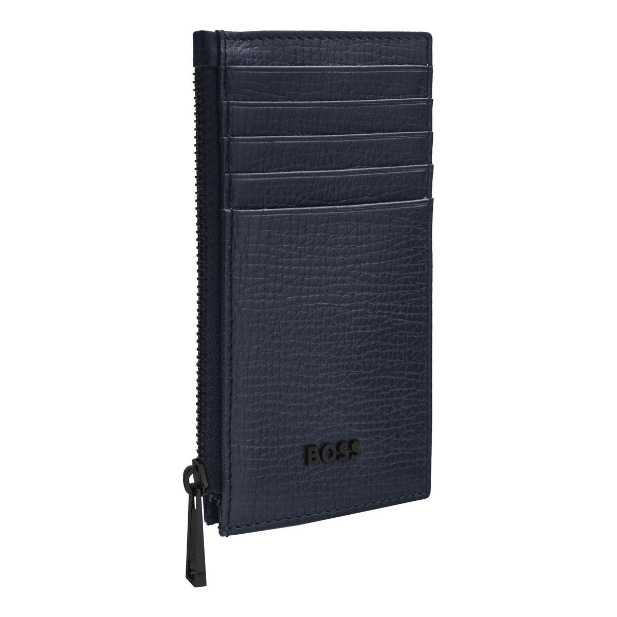 HUGO BOSS HLK632N Καρτοθήκη Grid Navy Zip Card Holder