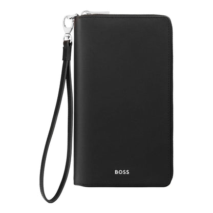HUGO BOSS HLL503A Πορτοφόλι Classic Smooth Black Travel Wallet