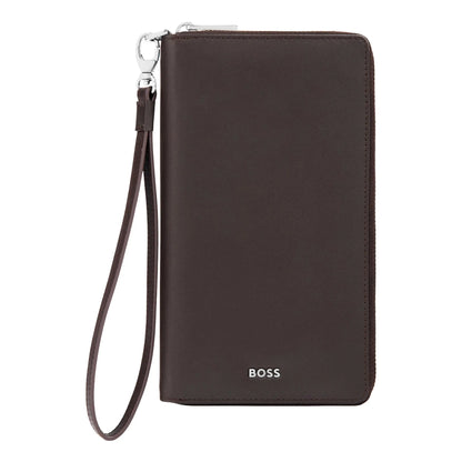 HUGO BOSS HLL503Y Πορτοφόλι Classic Smooth Brown Travel Wallet