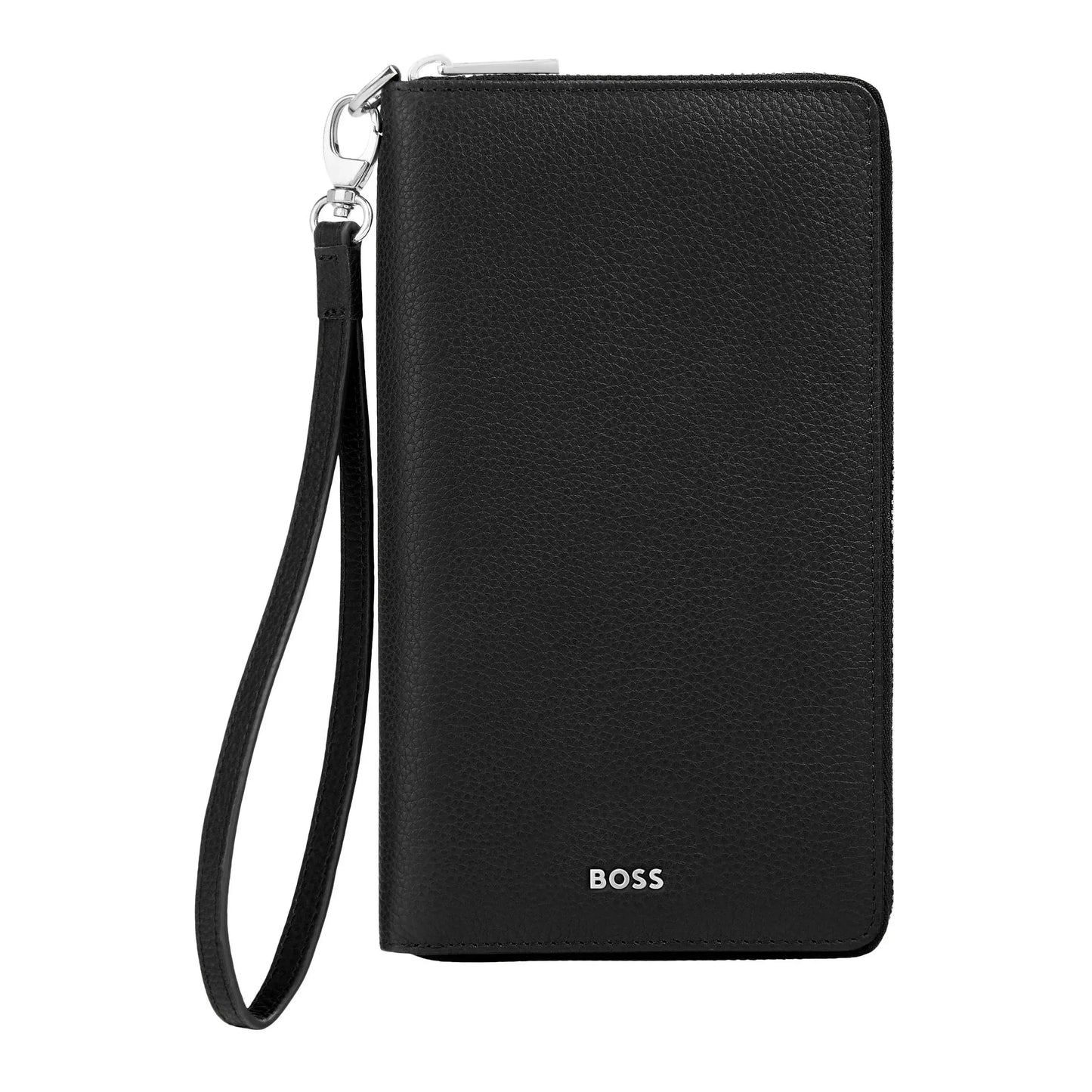 HUGO BOSS HLL518A Πορτοφόλι Classic Grained Black Travel Wallet