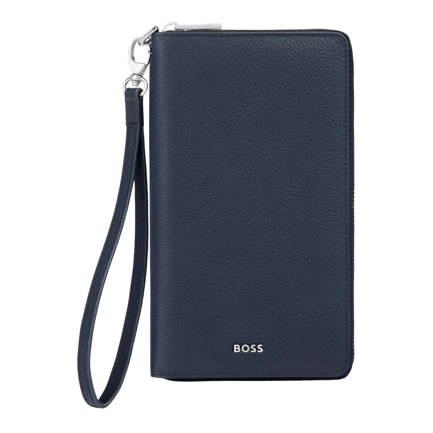 HUGO BOSS HLL518N Πορτοφόλι Classic Grained Navy Travel Wallet