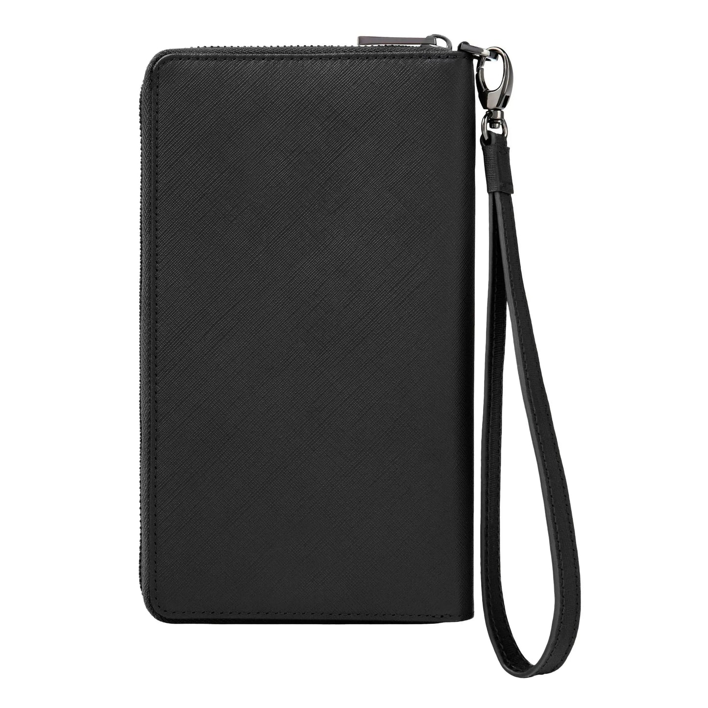HUGO BOSS HLL526A Πορτοφόλι Double B Saffiano Black Travel Wallet
