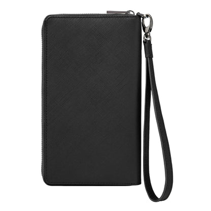 HUGO BOSS HLL526A Πορτοφόλι Double B Saffiano Black Travel Wallet