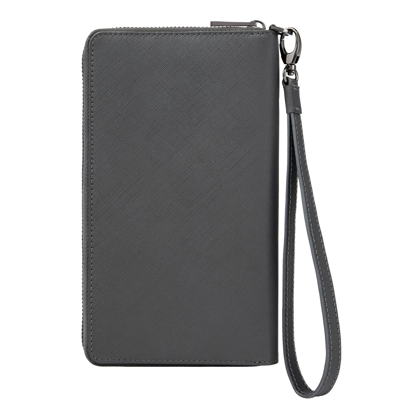 HUGO BOSS HLL526H Πορτοφόλι Double B Saffiano Grey Travel Wallet