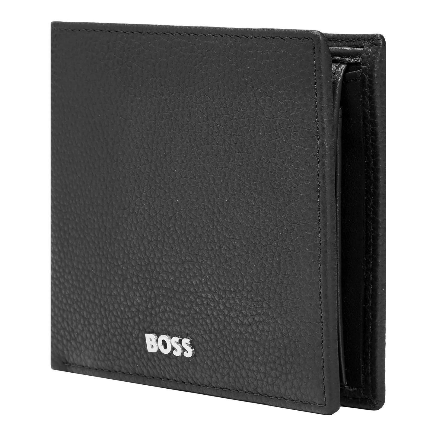 HUGO BOSS HLM416A Πορτοφόλι Grained Black Wallet