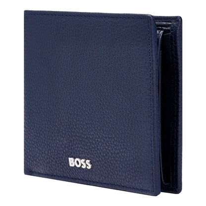HUGO BOSS HLM416N Πορτοφόλι Grained Navy Wallet