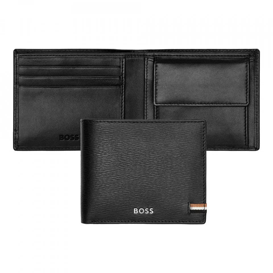 HUGO BOSS HLM421A Πορτοφόλι Iconic Black Wallet