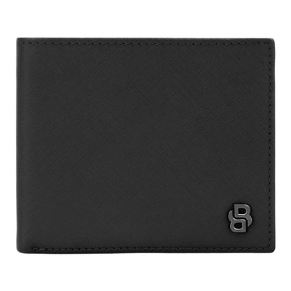 HUGO BOSS HLM526A Πορτοφόλι Double B Saffiano Black Wallet