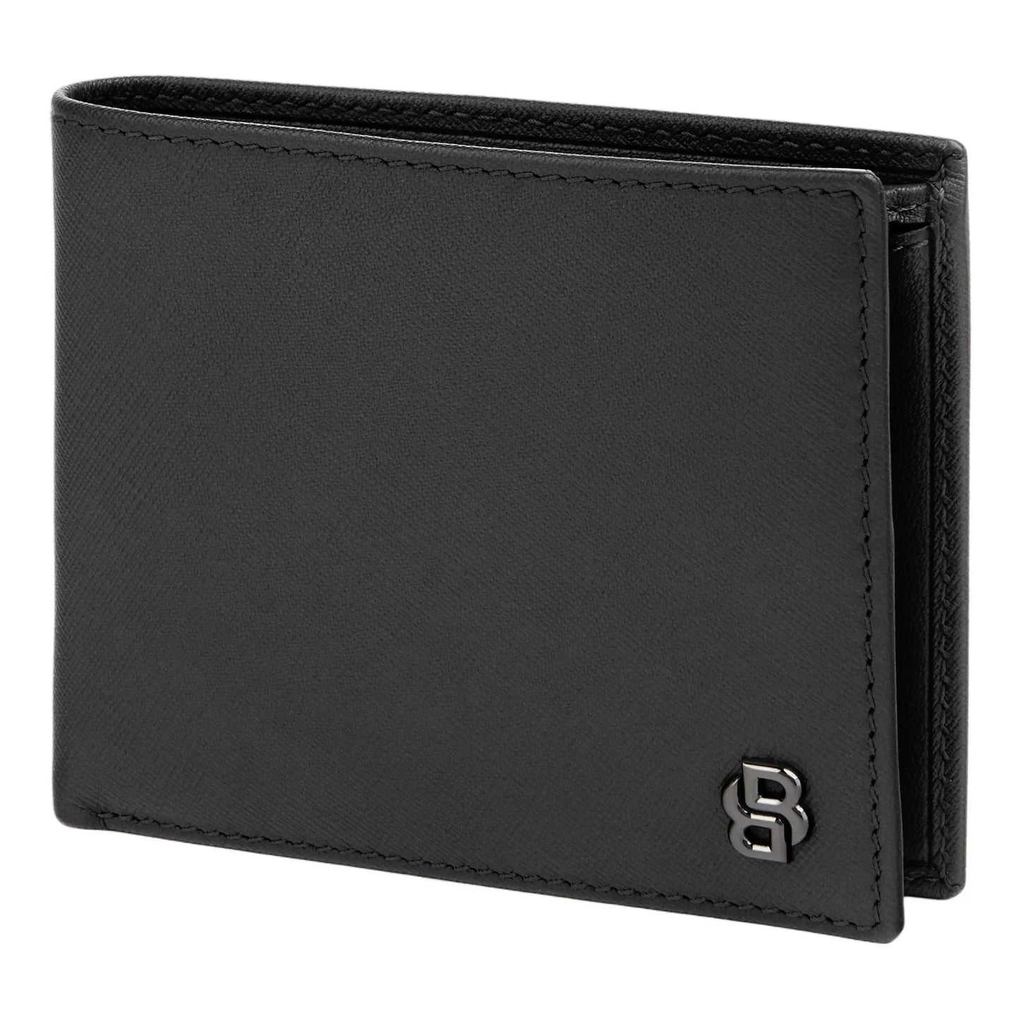 HUGO BOSS HLM526A Πορτοφόλι Double B Saffiano Black Wallet
