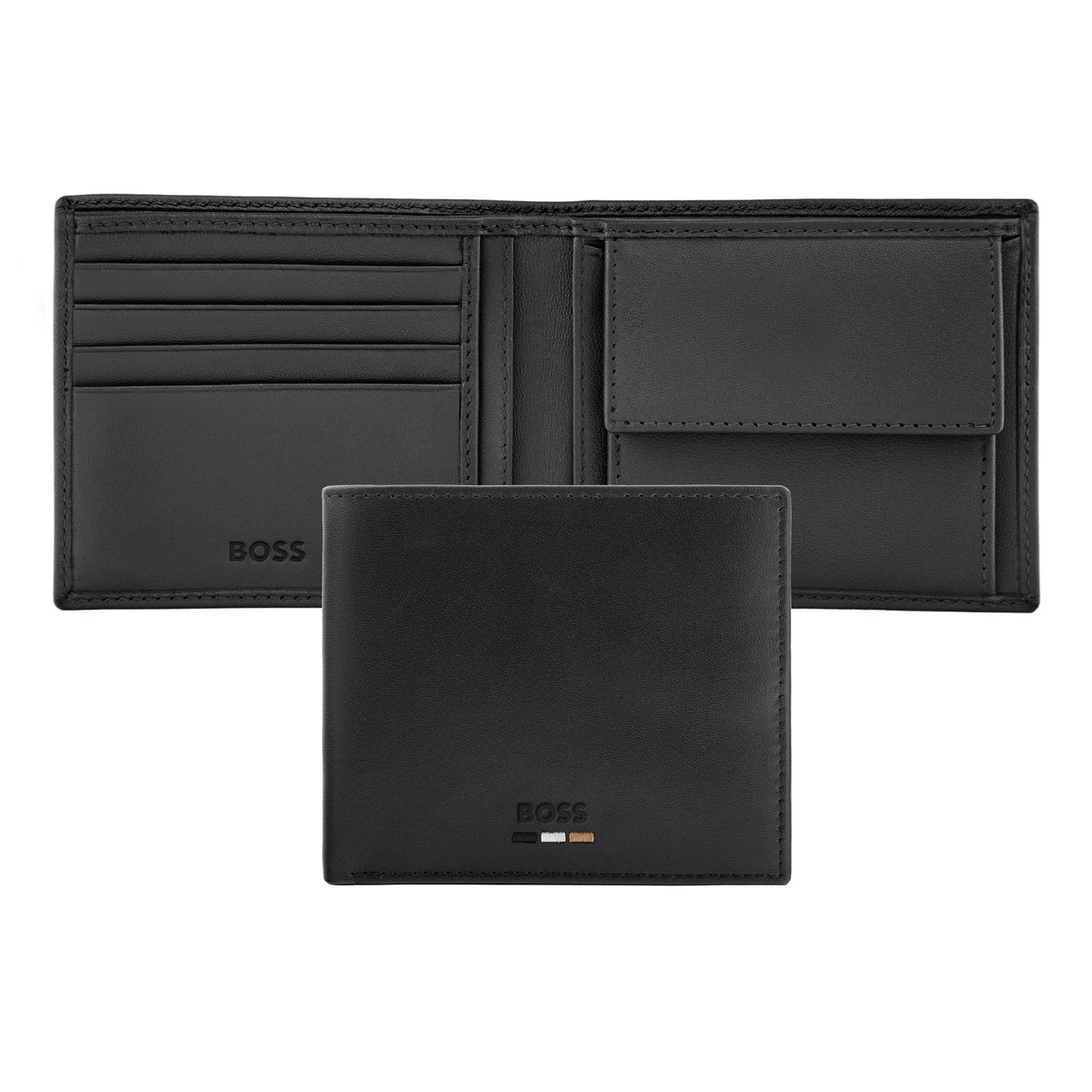 HUGO BOSS HLM630A Πορτοφόλι Emblematic Black Wallet
