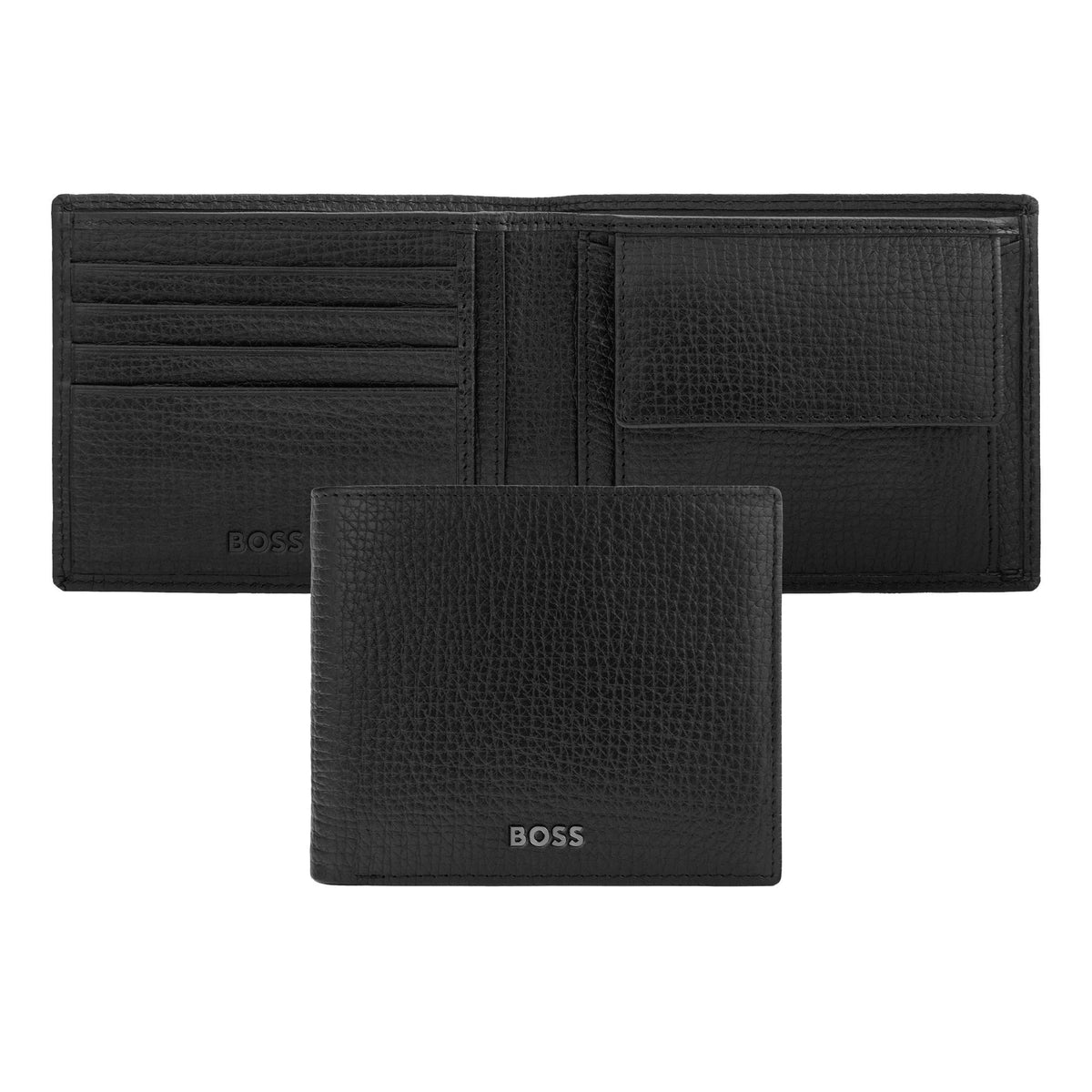 HUGO BOSS HLM632A Πορτοφόλι Grid Black Wallet