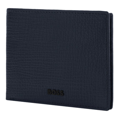 HUGO BOSS HLM632N Πορτοφόλι Grid Blue Wallet