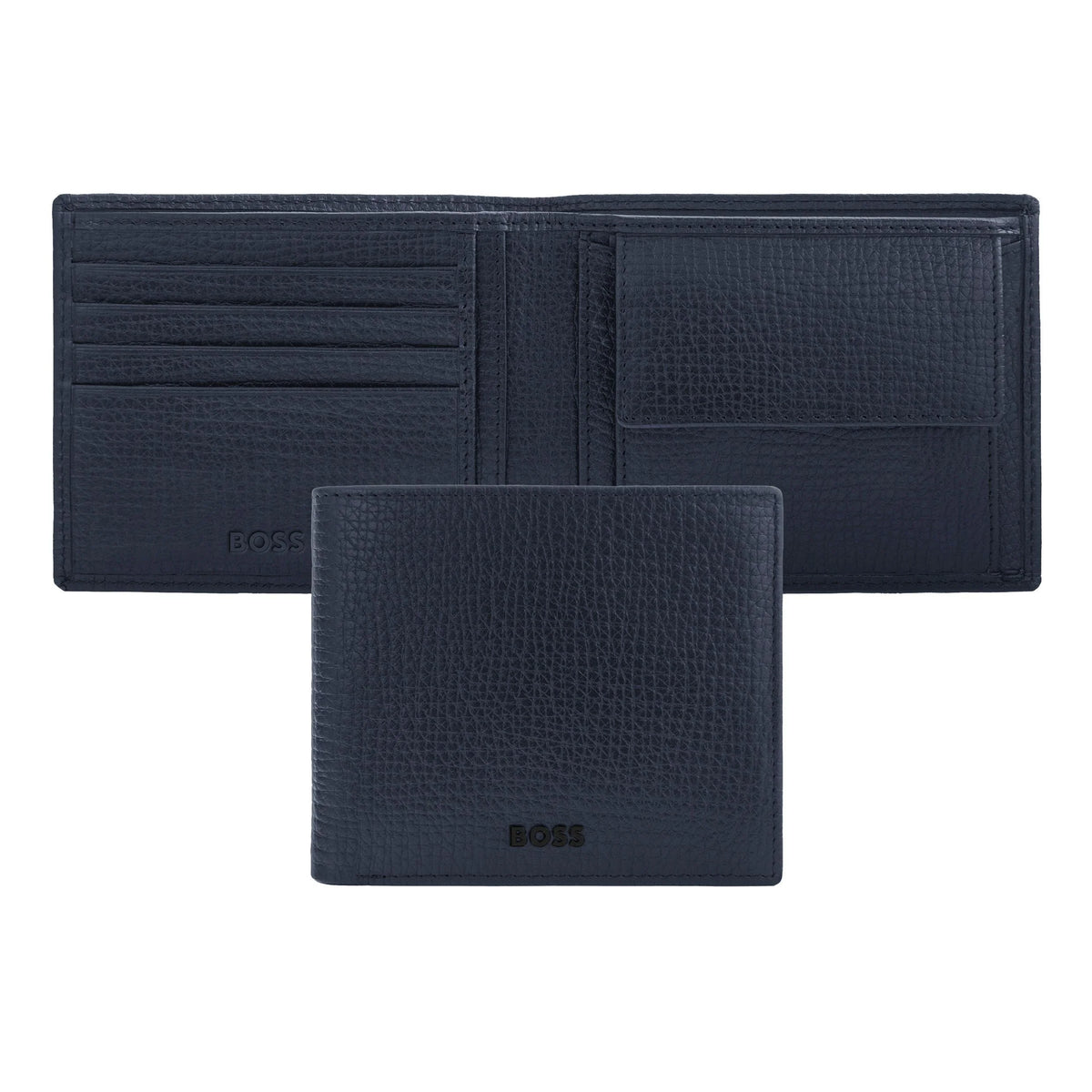 HUGO BOSS HLM632N Πορτοφόλι Grid Blue Wallet