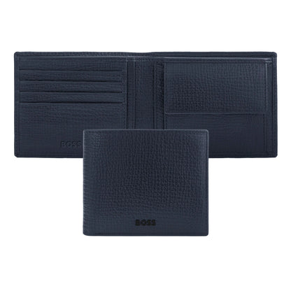 HUGO BOSS HLM632N Πορτοφόλι Grid Blue Wallet