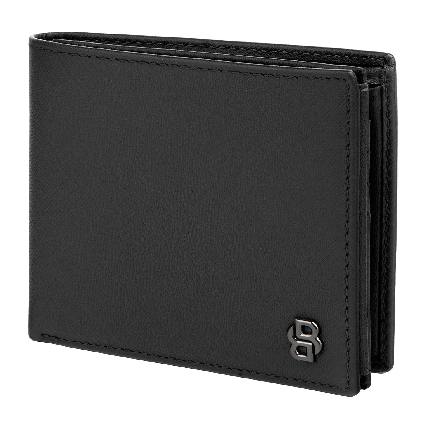 HUGO BOSS HLN526A Πορτοφόλι Double B Saffiano Black Money Wallet