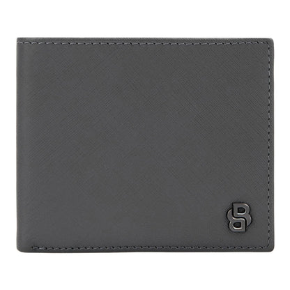 HUGO BOSS HLN526H Πορτοφόλι Double B Saffiano Grey Money Wallet