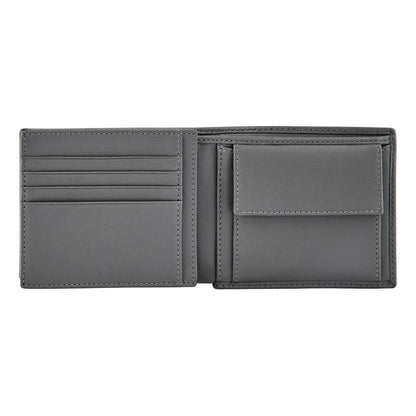 HUGO BOSS HLN526H Πορτοφόλι Double B Saffiano Grey Money Wallet