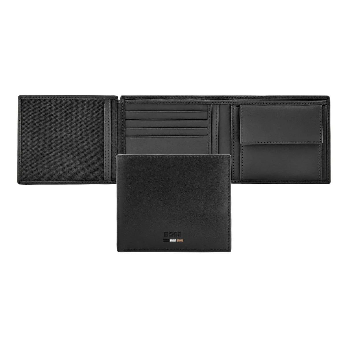 HUGO BOSS HLN630A Πορτοφόλι Emblematic Black Money Wallet