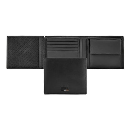 HUGO BOSS HLN630A Πορτοφόλι Emblematic Black Money Wallet