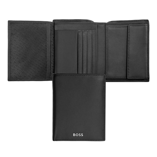 HUGO BOSS HLO403A Πορτοφόλι Vertical Flap Classic Smooth Black Wallet