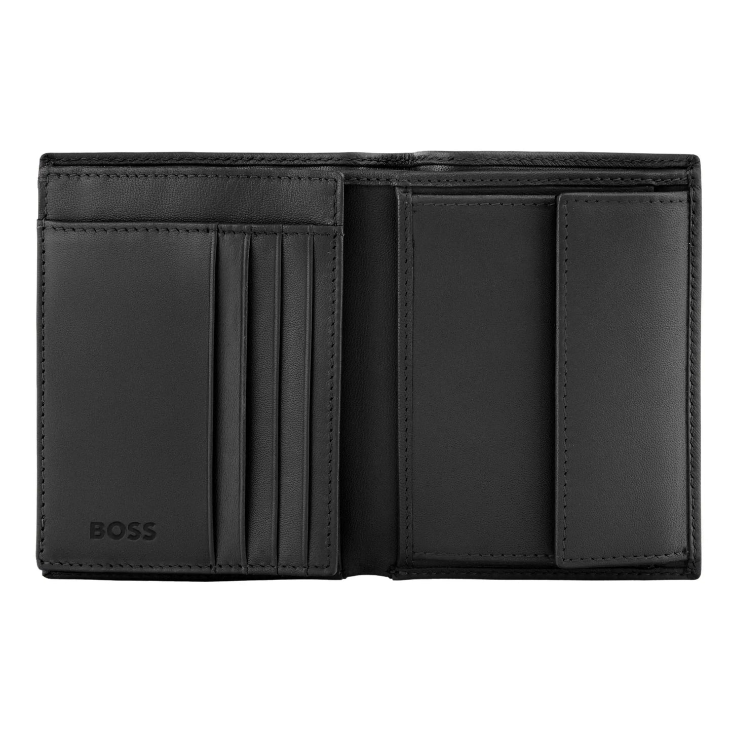 HUGO BOSS HLO526A Πορτοφόλι Double B Saffiano Black Wallet