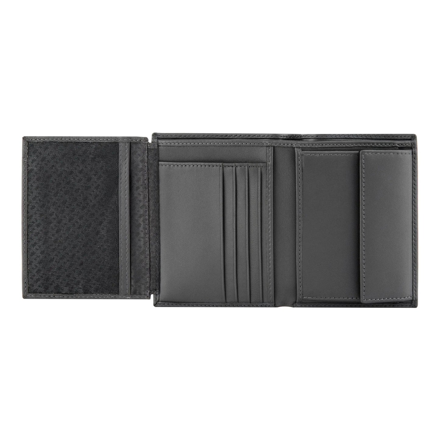 HUGO BOSS HLO526H Πορτοφόλι Double B Saffiano Grey Wallet