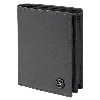 HUGO BOSS HLO526H Πορτοφόλι Double B Saffiano Grey Wallet
