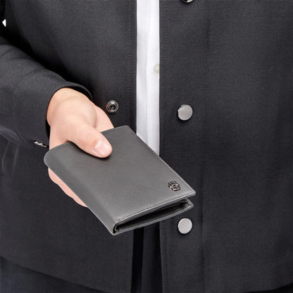 HUGO BOSS HLO526H Πορτοφόλι Double B Saffiano Grey Wallet