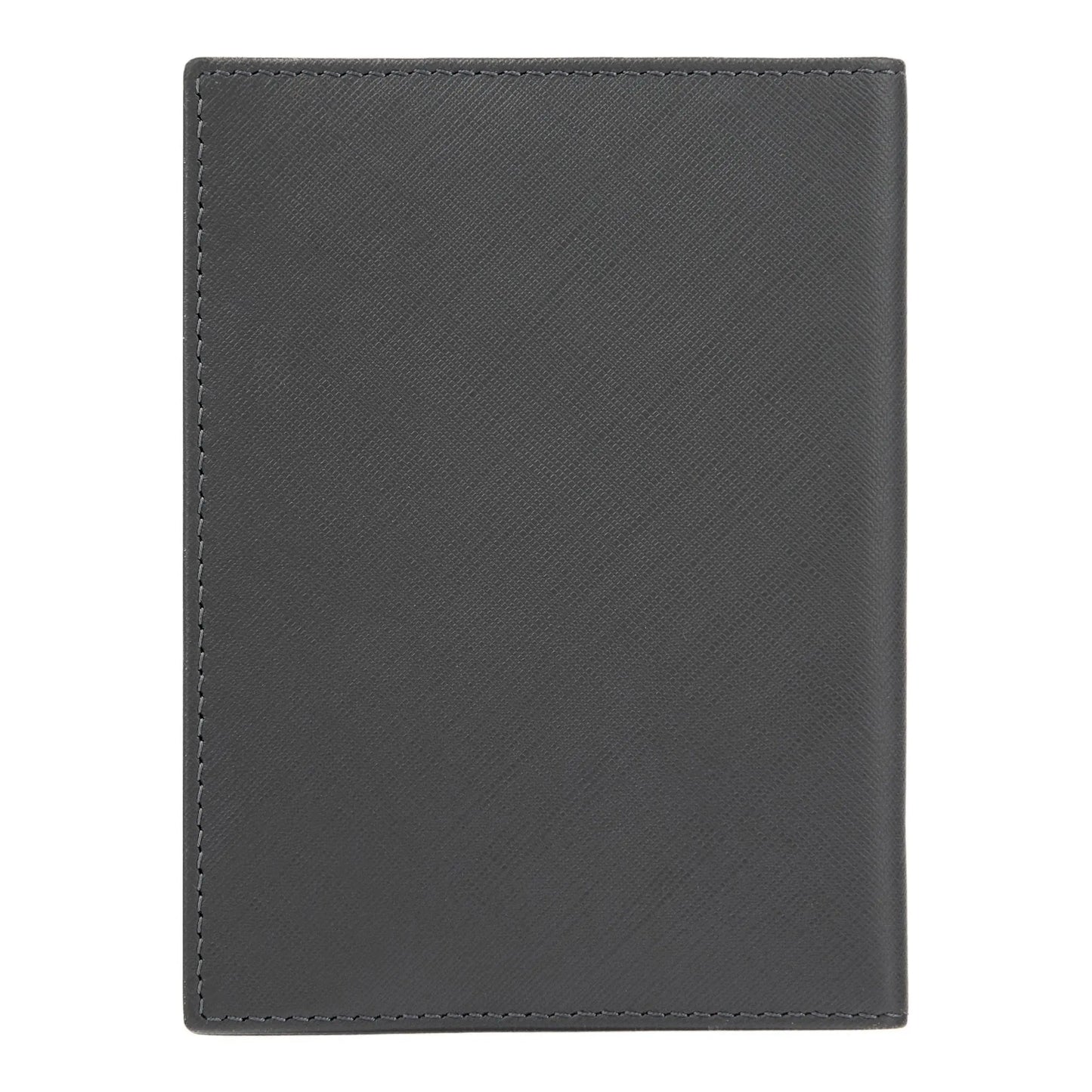 HUGO BOSS HLP526H Passport Holder Double B Saffiano Grey