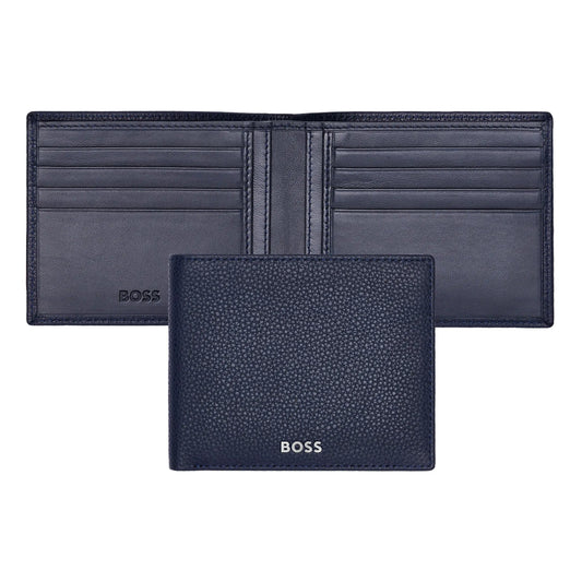 HUGO BOSS HLW416N Πορτοφόλι Classic Grained Blue Wallet
