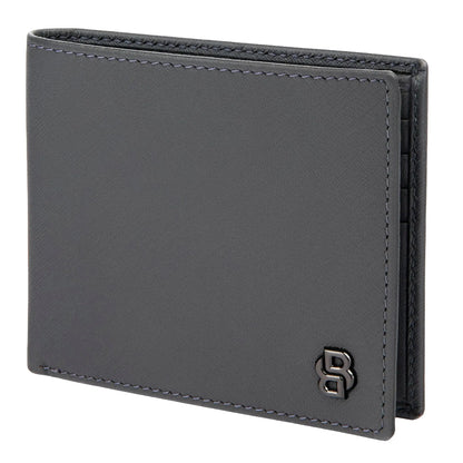 HUGO BOSS HLW526H Πορτοφόλι Double B Saffiano Grey Wallet