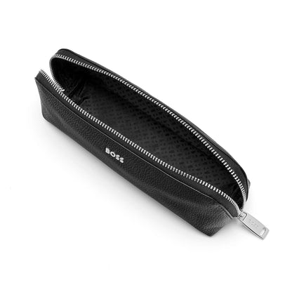 HUGO BOSS HLX417A Κασετίνα Zipped Classic Grained Black Big Pen Case