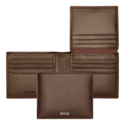 HUGO BOSS HLY403Y Πορτοφόλι Flap Classic Smooth Brown Wallet