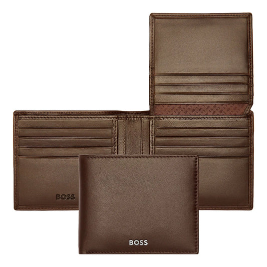 HUGO BOSS HLY403Y Πορτοφόλι Flap Classic Smooth Brown Wallet
