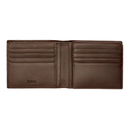HUGO BOSS HLY403Y Πορτοφόλι Flap Classic Smooth Brown Wallet