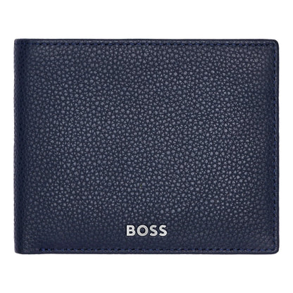 HUGO BOSS HLY416N Πορτοφόλι Flap Classic Grained Blue Wallet