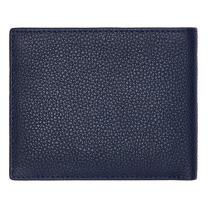 HUGO BOSS HLY416N Πορτοφόλι Flap Classic Grained Blue Wallet
