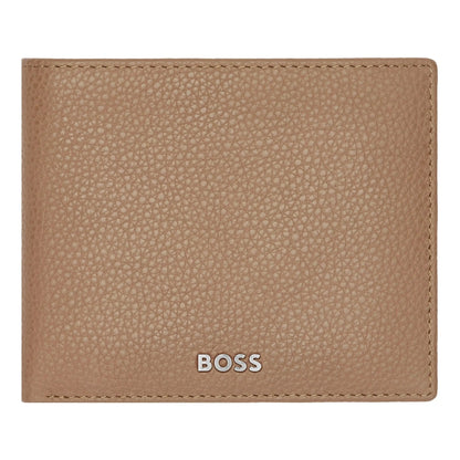 HUGO BOSS HLY416X Πορτοφόλι Flap Classic Grained Camel Wallet