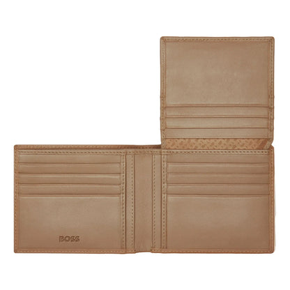 HUGO BOSS HLY416X Πορτοφόλι Flap Classic Grained Camel Wallet