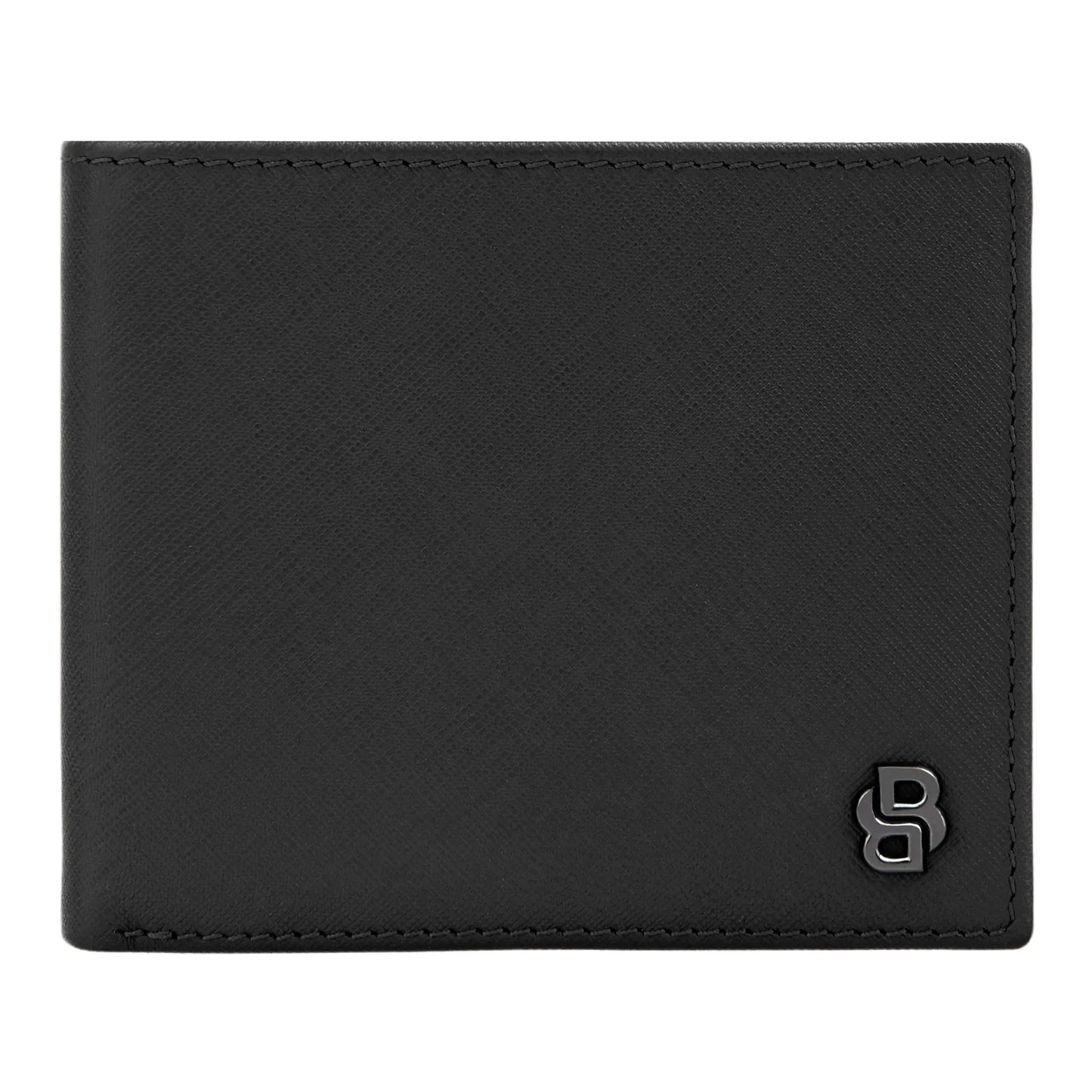 HUGO BOSS HLY526A Πορτοφόλι Flap Double B Saffiano Black Wallet