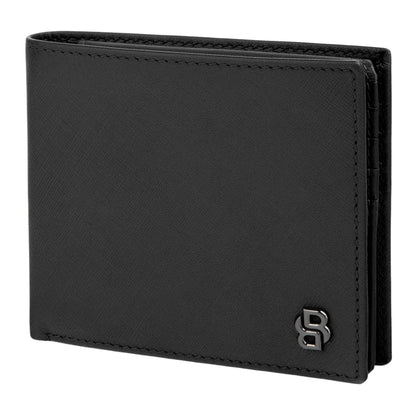 HUGO BOSS HLY526A Πορτοφόλι Flap Double B Saffiano Black Wallet
