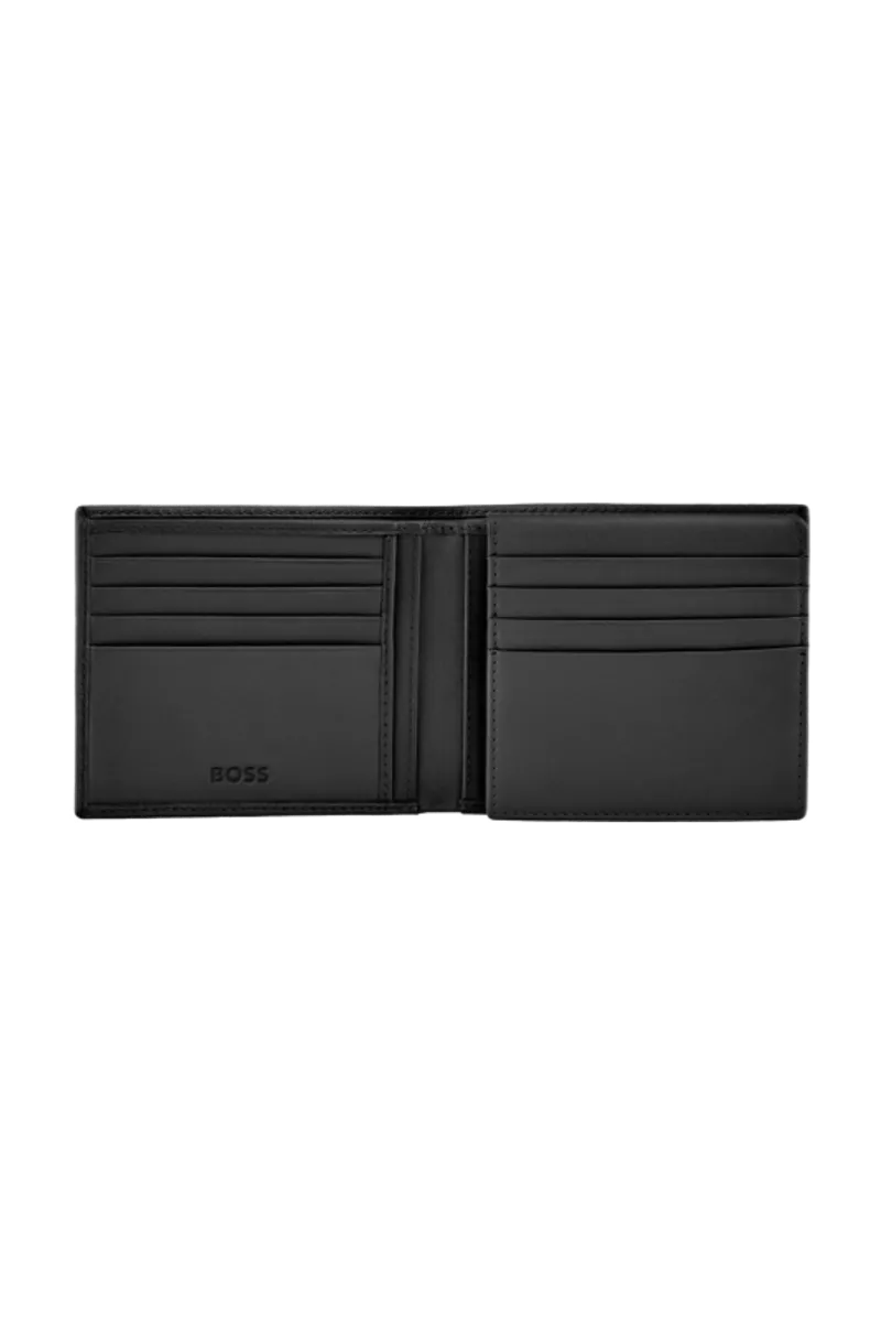 HUGO BOSS HLY630A Πορτοφόλι Emblematic Black Flap Wallet